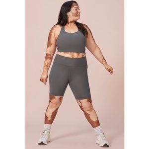 Girlfriend Collective High-Rise Bike Short Smoke